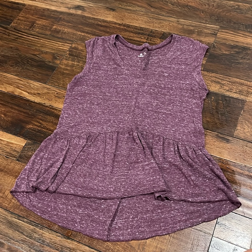 Susina Purple Sleeveless Shirt